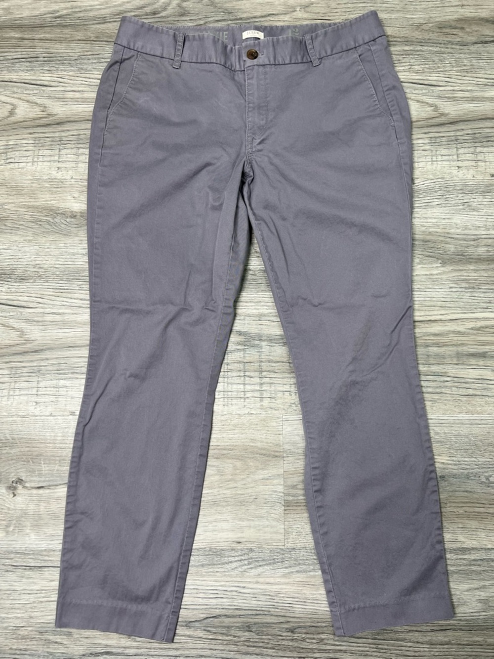 J. Crew Stretch Frankie chino pant in Purple/Gray size Women’s 12